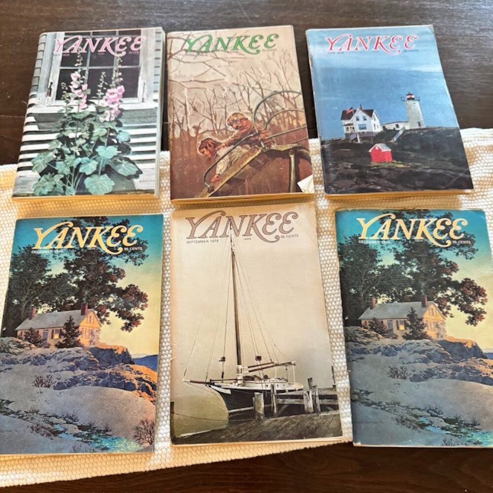 Vintage Yankee Magazine Lot of 6 1978-1979
